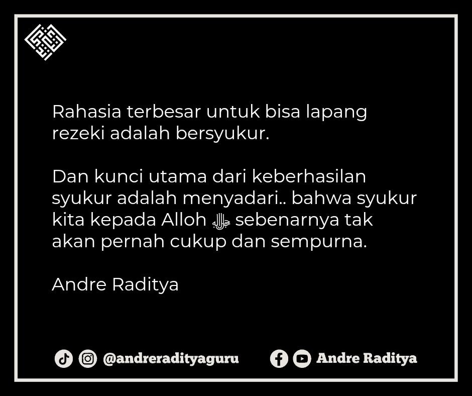 SEBAB HILANGNYA NIKMAT, DAN SEMPITNYA REZEKI